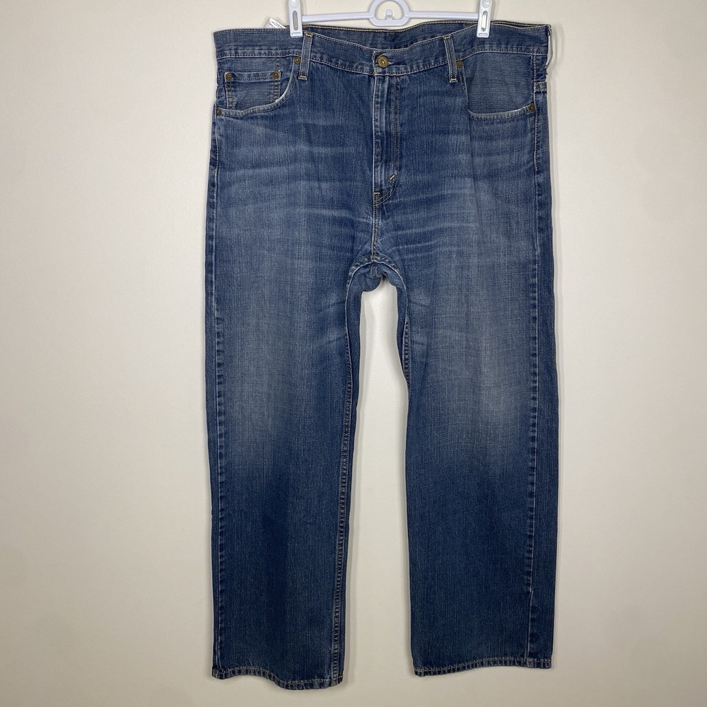 Levi's 569 40x32 Men's Medium Wash Straight Leg Denim Jeans